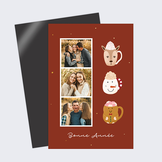 Carte de voeux Tasses Gourmandes