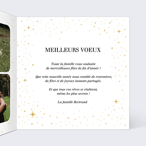 Carte de Voeux Particuliers Étoile du Matin