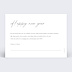 Carte de Voeux Particuliers Warm Wishes