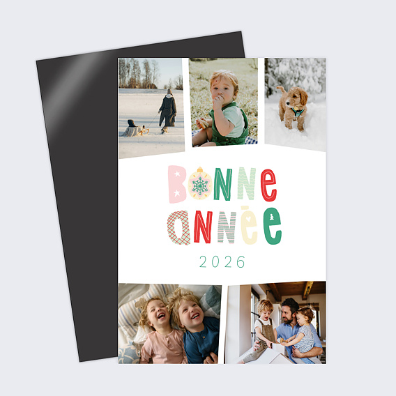 Carte de voeux Patchwork