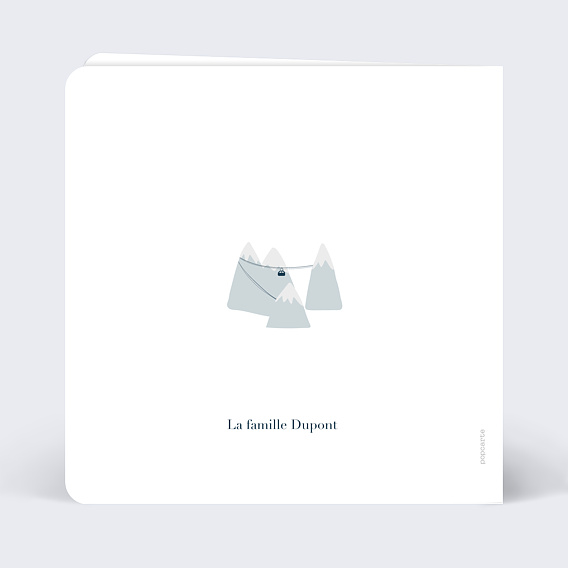 Carte de voeux Patinoire Verso