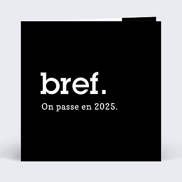 Carte de Voeux Particuliers Bref