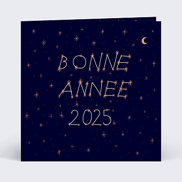 Carte de Voeux Particuliers Etoiles Magiques