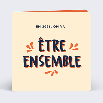 Carte de Voeux Être Ensemble