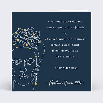 Carte de Voeux Particuliers Frida Kahlo