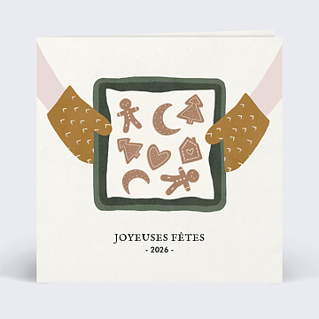 Carte de Voeux Particuliers Petits Biscuits