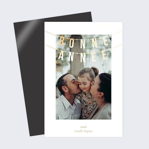 Carte de voeux Guirlande bonne année