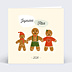 Carte de Voeux Particuliers Famille Pain d'Epices