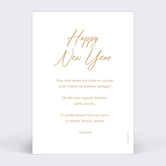 Carte de Voeux Particuliers Eclat Chaleureux