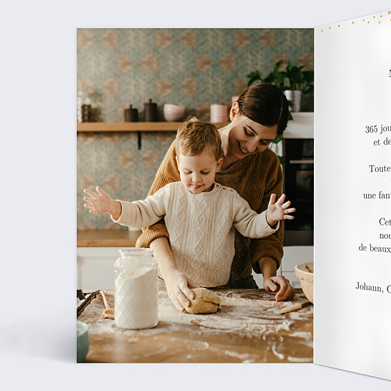 Carte de Voeux Particuliers Petits Flocons
