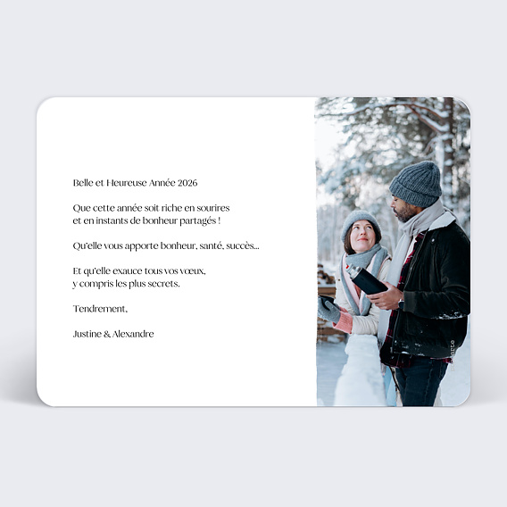 Carte de voeux Triptyque Original Verso