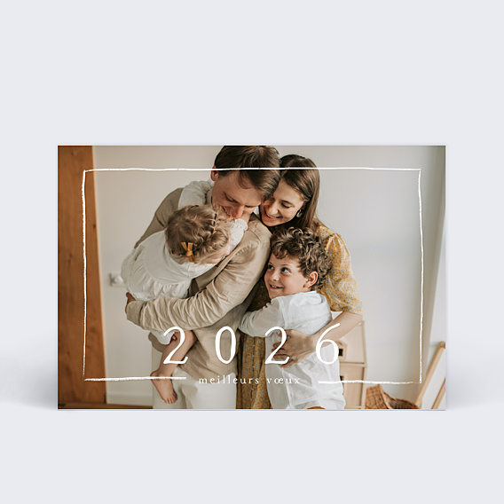 Carte de Voeux Particuliers Scintillant Bonheur