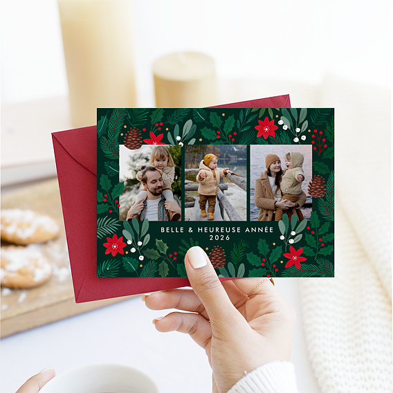 Carte de voeux Cadre Verdoyant Après 1