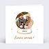 Carte de voeux Boule à Neige avec Chocolat Recto