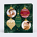 Carte de voeux Boules de Noel Chic