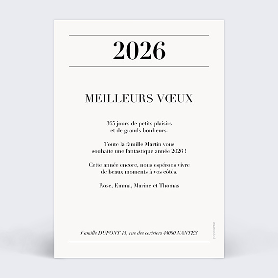 Carte de Voeux Particuliers Magazine