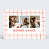Carte de Voeux Particuliers Plaid Rouge
