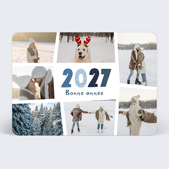 Carte de Voeux Particuliers Hello New Year