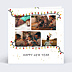 Carte de Voeux Particuliers Lumières de Noel 