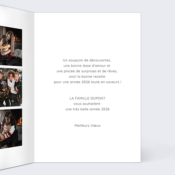 Carte de Voeux Particuliers Belles lettres