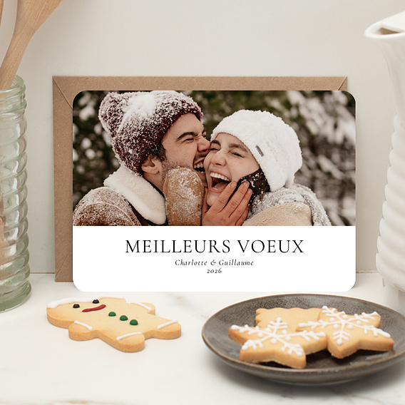 Carte de voeux Élégance Intemporelle Après 1