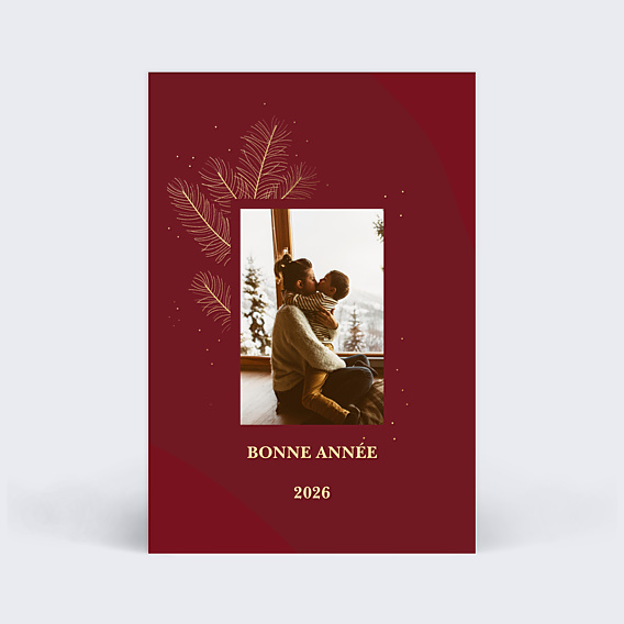 Carte de Voeux Particuliers Bandeau Branchage