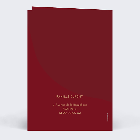Carte de Voeux Particuliers Bandeau Branchage