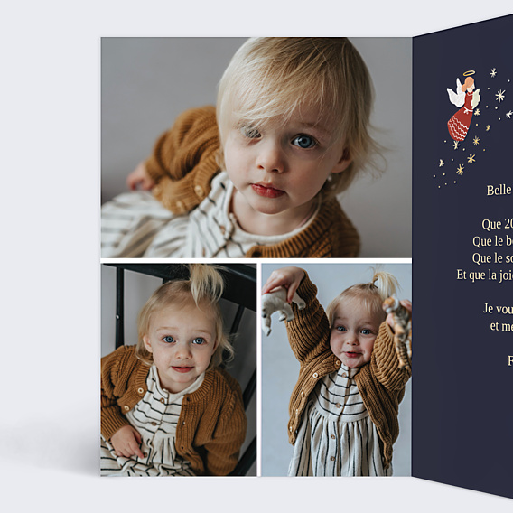 Carte de Voeux Particuliers Petits Anges