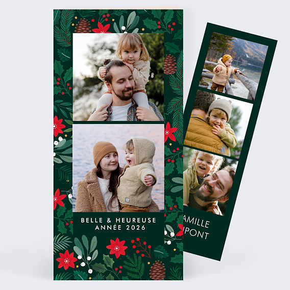 Carte de voeux Cadre Verdoyant 