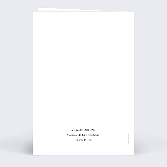 Carte de voeux Gui Aquarelle Verso