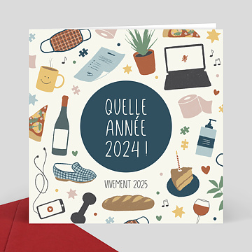 Carte de voeux virtuelle 2022 Quelle année !