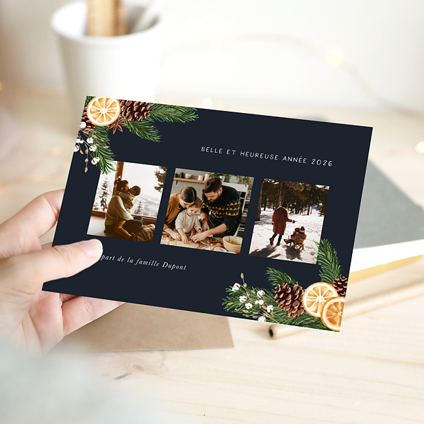 Carte de Voeux Particuliers Senteurs d'Hiver