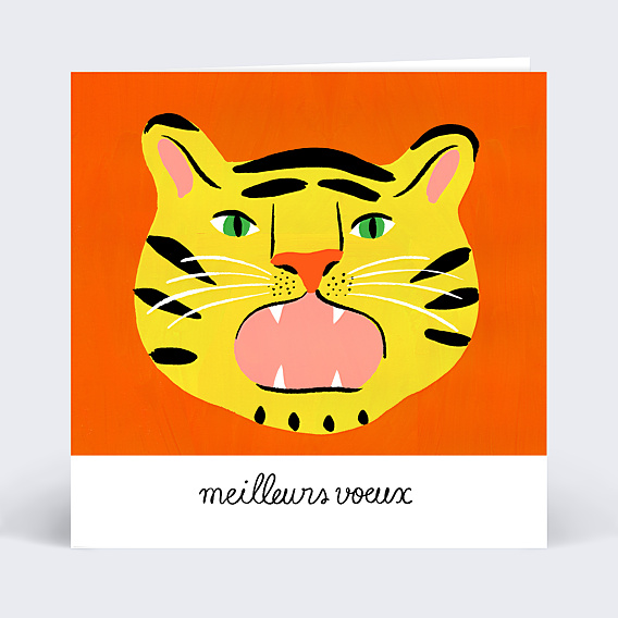 Carte de Voeux Particuliers Tiger - Agathe Singer x Téléthon