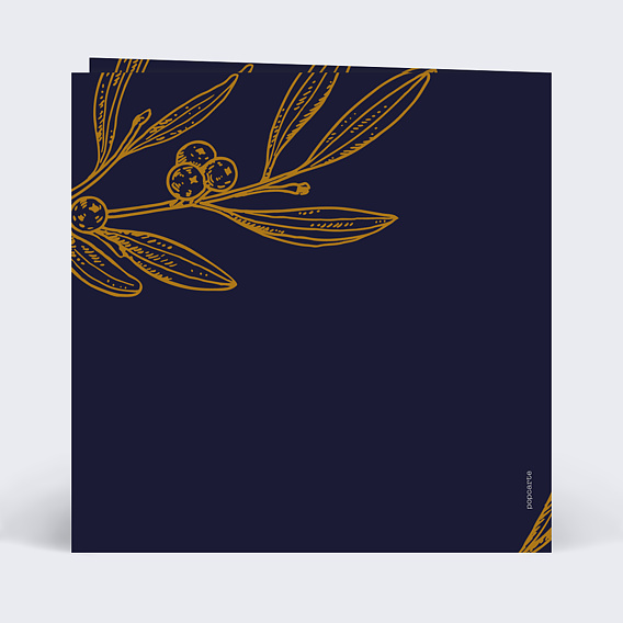 Carte de voeux Sous le Gui  Verso