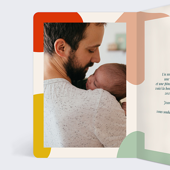 Carte de Voeux Particuliers Haut en Couleurs I