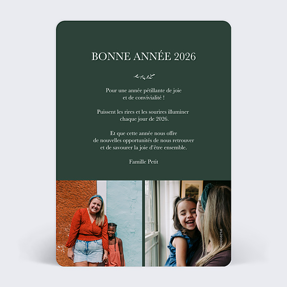 Carte de Voeux Particuliers Espièglerie