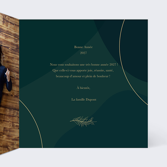 Carte de Voeux Particuliers Couronne Fine