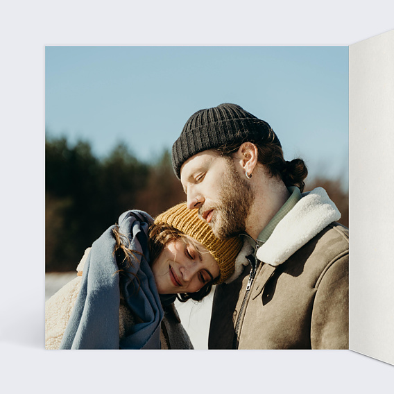 Carte de voeux Emmitouflé Intérieur Gauche