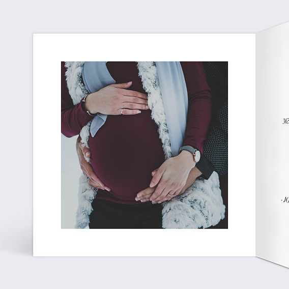 Carte de voeux Doux Feuillage Intérieur Gauche