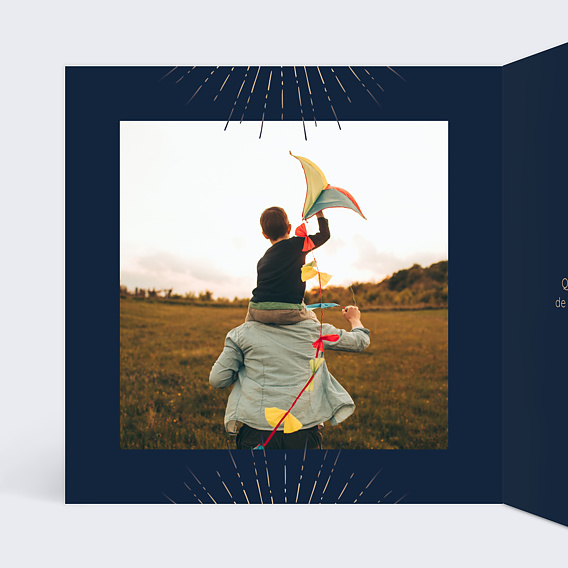 Carte de voeux Feux d'Artifices I Intérieur Gauche