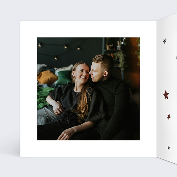 Carte de Noël Noël en grève Intérieur Gauche