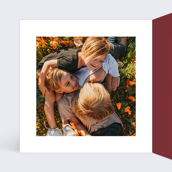 Carte de voeux Pattern ocre Intérieur Gauche