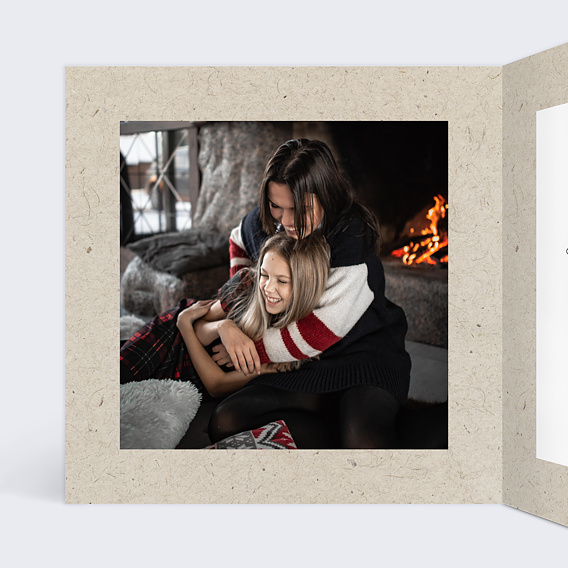 Carte de voeux Pêle-mêle Coton Intérieur Gauche