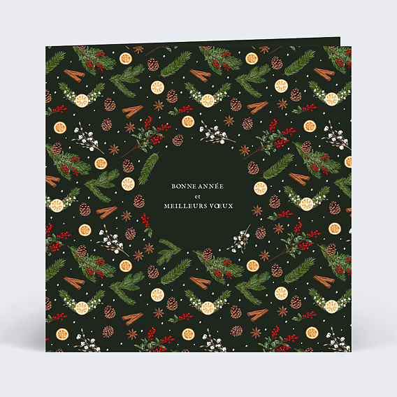 Carte de voeux Tradition Recto