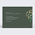 Carte de Voeux Particuliers Fleur de Noël