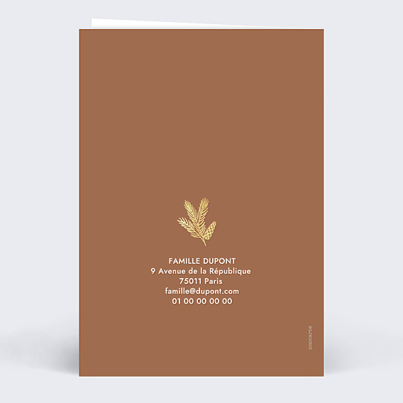 Carte de Voeux Particuliers Photomaton Ocre