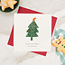 Carte de voeux Sapin Fantasque