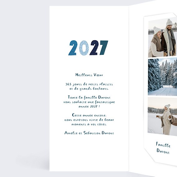 Carte de Voeux Particuliers Hello New Year