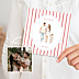 Carte de Voeux Particuliers Votre portrait en aquarelle aligné