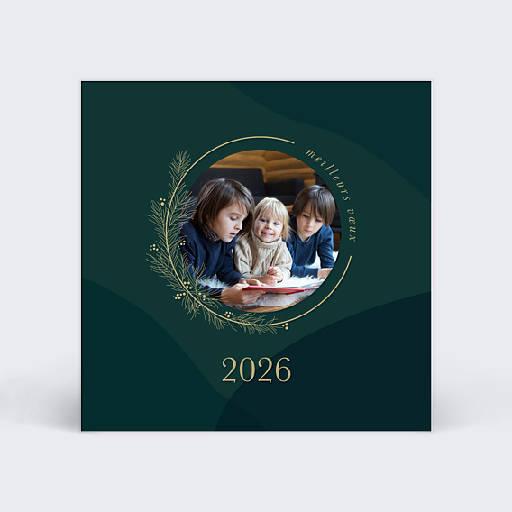 Carte de Voeux Particuliers Couronne Fine
